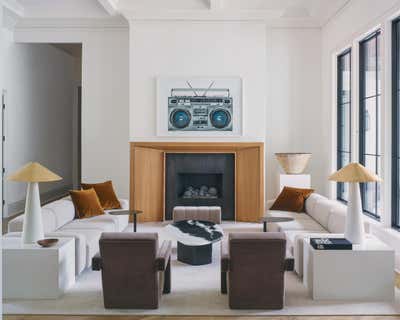  Minimalist Contemporary Family Home Living Room. Jenkins by Kenneth Brown Design.