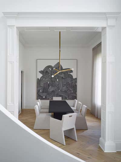  Modern Family Home Dining Room. Jenkins by Kenneth Brown Design.