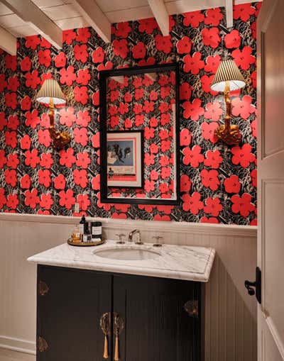  Eclectic Traditional Family Home Bathroom. Brentwood by Kenneth Brown Design.