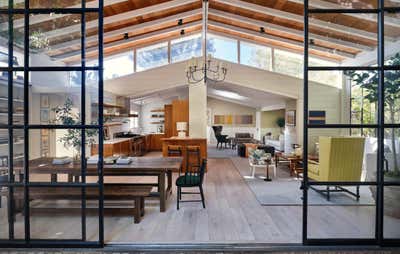  Eclectic Mid-Century Modern Family Home Lobby and Reception. Brentwood by Kenneth Brown Design.