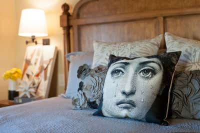  Eclectic Family Home Bedroom. Tudor Revival Estate by Sarah Barnard Design.