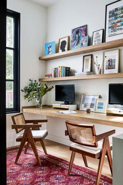  Modern Transitional Family Home Office and Study. Constitution Contemporary by Storie Collective.