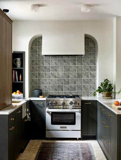  Transitional Family Home Kitchen. Van Ness Boho by Storie Collective.
