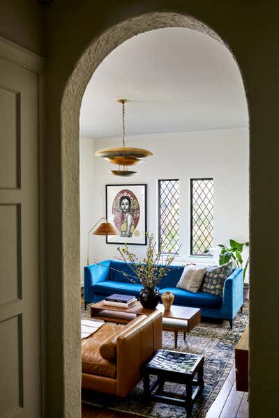  Transitional Living Room. Van Ness Boho by Storie Collective.