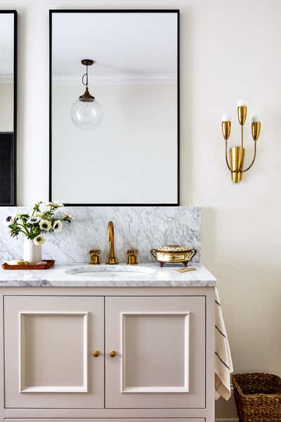  Transitional Family Home Bathroom. Georgetown Revival by Storie Collective.