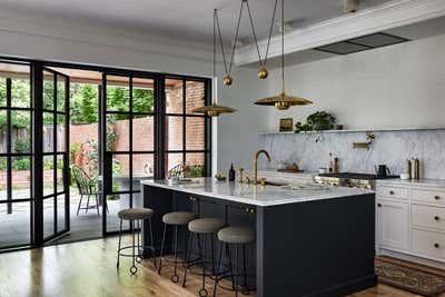 Transitional Family Home Kitchen. Georgetown Revival by Storie Collective.