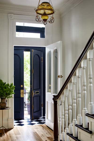  Traditional Victorian Family Home Entry and Hall. Georgetown Revival by Storie Collective.