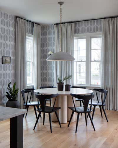  Contemporary Beach Style Family Home Dining Room. Autumn Hall Beachside by Storie Collective.