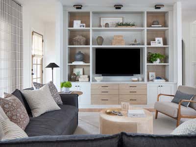  Beach Style Family Home Living Room. Autumn Hall Beachside by Storie Collective.