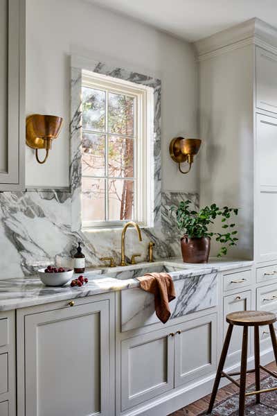  Minimalist English Country Family Home Kitchen. Albemarle House by Storie Collective.