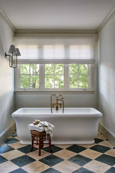 Traditional English Country Family Home Bathroom. Albemarle House by Storie Collective.