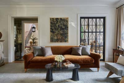  French Art Deco Family Home Living Room. Cambridge Residence by Nate Berkus Associates.