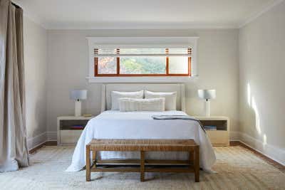 Craftsman Bedroom. East Hampton Craftsman by Hyphen & Co..