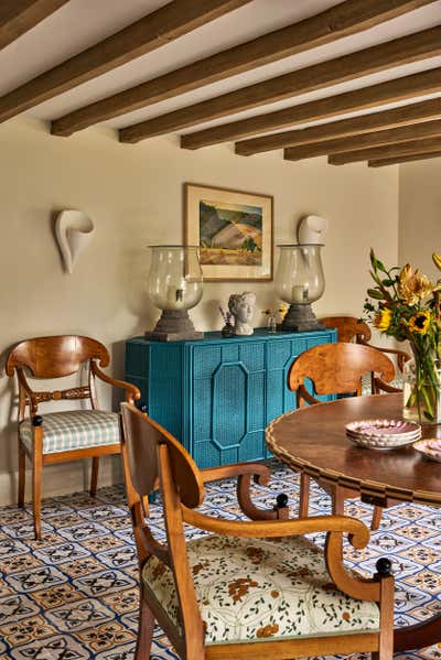  French Country House Dining Room. Grade II Listed Country House by Studio Hollond.