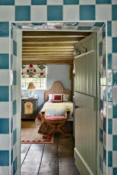  Maximalist Country House Bedroom. Grade II Listed Country House by Studio Hollond.