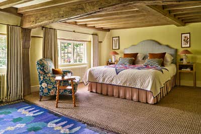  French Country House Bedroom. Grade II Listed Country House by Studio Hollond.