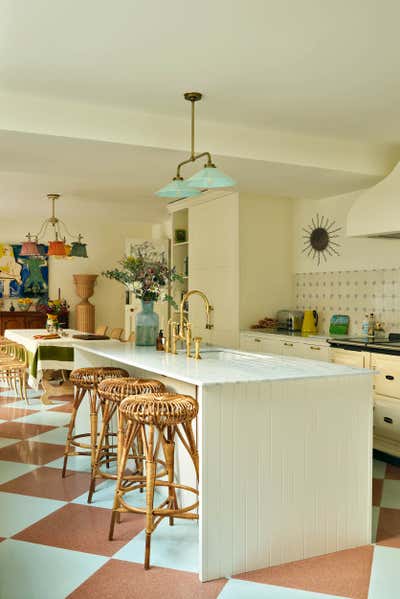  Eclectic Country House Kitchen. Grade II Listed Country House by Studio Hollond.