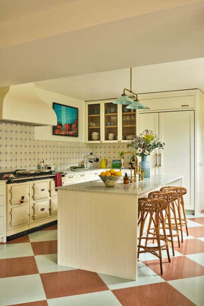  Eclectic Country House Kitchen. Grade II Listed Country House by Studio Hollond.