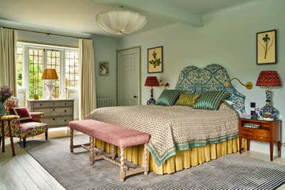  Bohemian Country House Bedroom. Grade II Listed Country House by Studio Hollond.