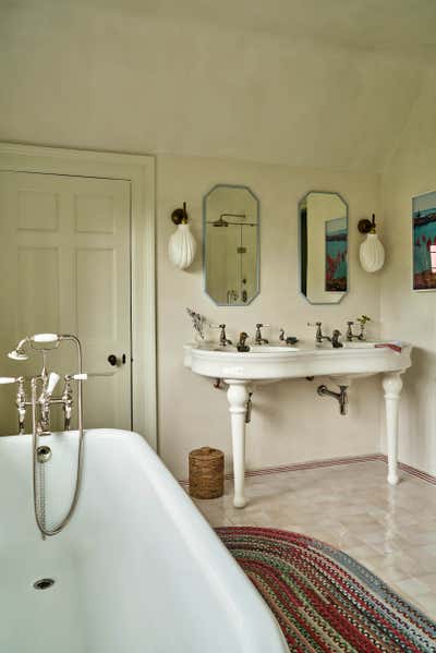 French Bathroom. Grade II Listed Country House by Studio Hollond.