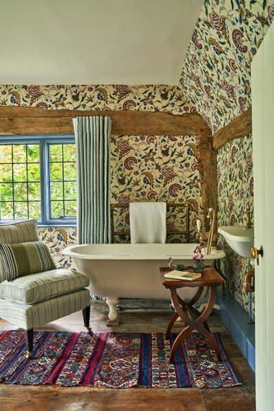  Maximalist Country House Bathroom. Grade II Listed Country House by Studio Hollond.