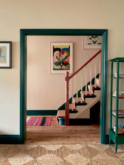  Bohemian Family Home Entry and Hall. Queens Park Townhouse by Studio Hollond.