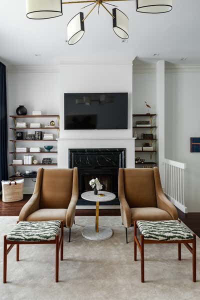  Art Deco Living Room. West Village Townhouse by Hyphen & Co..