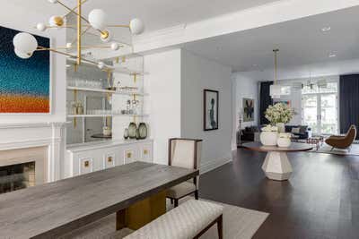  Art Deco Modern Family Home Dining Room. West Village Townhouse by Hyphen & Co..