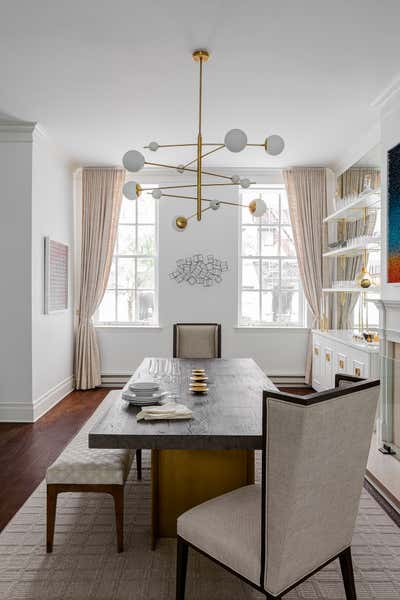  Contemporary Family Home Dining Room. West Village Townhouse by Hyphen & Co..