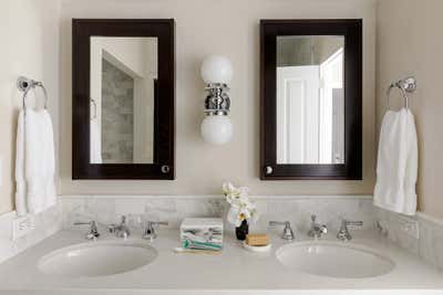  Art Deco Contemporary Family Home Bathroom. West Village Townhouse by Hyphen & Co..