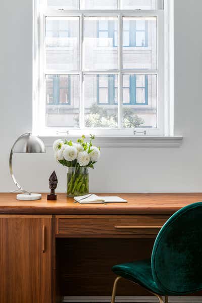  Art Deco Modern Family Home Office and Study. West Village Townhouse by Hyphen & Co..