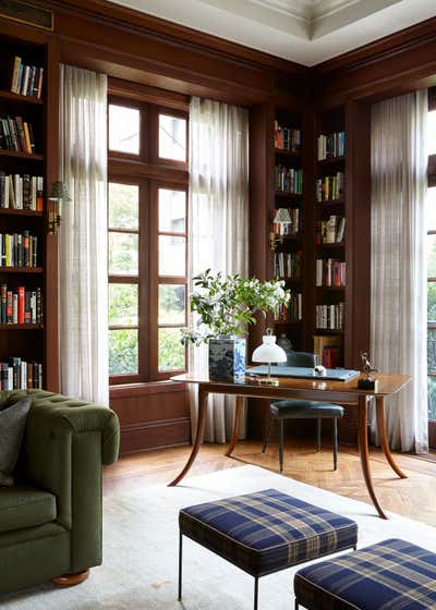 Transitional Office and Study. Historic Uptown Townhouse by Torus Interiors.