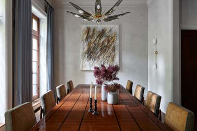  Mid-Century Modern Family Home Dining Room. Historic Uptown Townhouse by Torus Interiors.