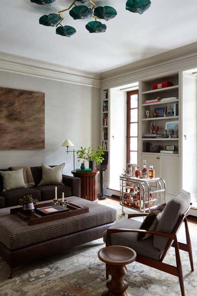  Modern Transitional Family Home Office and Study. Historic Uptown Townhouse by Torus Interiors.
