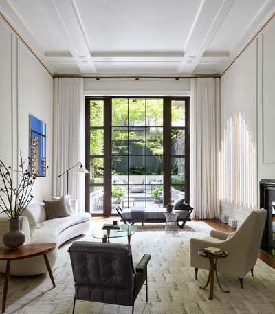  Modern Transitional Family Home Living Room. Historic Uptown Townhouse by Torus Interiors.