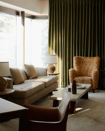  Modern Mid-Century Modern Vacation Home Living Room. Aspen Town Residence by Clive Lonstein.