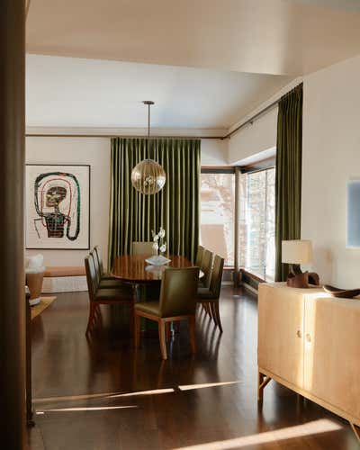  Modern Vacation Home Dining Room. Aspen Town Residence by Clive Lonstein.