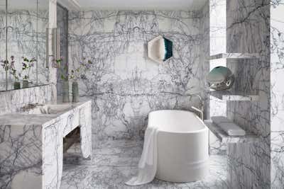  Mid-Century Modern Bathroom. New York Apartment by Clive Lonstein.