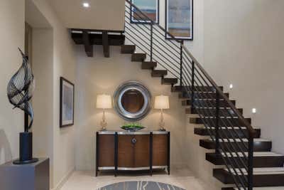 Coastal Entry and Hall. Coastal Contemporary by Beth Whitlinger Interior Design.