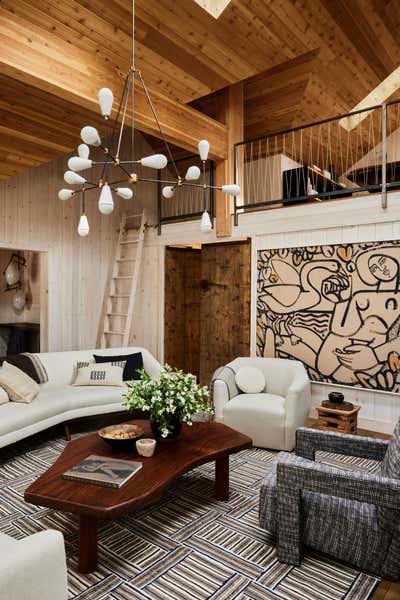  Organic Vacation Home Living Room. Mountain Chalet by Ohara Davies Gaetano Interiors.