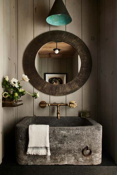  Organic Bathroom. Mountain Chalet by Ohara Davies Gaetano Interiors.