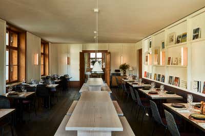 Modern Dining Room.  Fondation Beyeler Restaurant by Casa Muñoz.