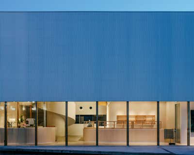 Minimalist Exterior. TAKE BAKERY  AND  CAFE by HIROYUKI TANAKA ARCHITECTS.