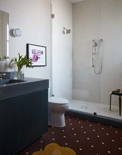 Eclectic Apartment Bathroom. Cow Hollow Eclectic by Form + Field .