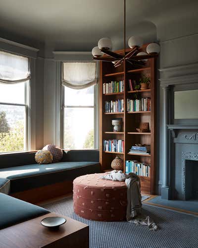 Eclectic Victorian Office and Study. Noe Valley Edwardian by Form + Field .