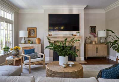  Coastal Contemporary Family Home Living Room. Sheridan Two  by Imparfait Design Studio.