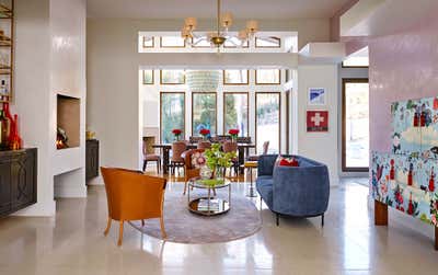  Contemporary Eclectic Family Home Living Room. Atlanta Buckhead Estate by CG Interiors Group.