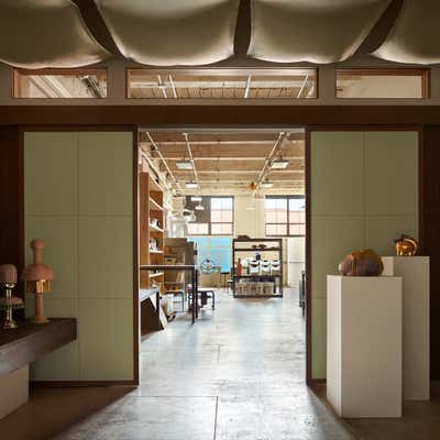  Office Lobby and Reception. Pottery Studio by Casey Kenyon Studio.