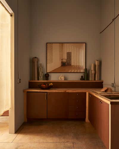  Scandinavian Office Kitchen. Pottery Studio by Casey Kenyon Studio.