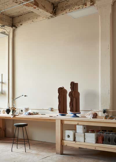  Scandinavian Office Workspace. Pottery Studio by Casey Kenyon Studio.